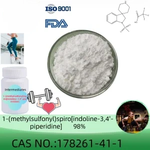 1-(methylsulfonyl)spiro[indoline-3,4'-piperidine] powder manufacturer CAS No.: 178261-41-1 98.0% purity min. for ingredients