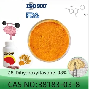 7,8-Dihydroxyflavone (7,8-DHF) powder manufacturer CAS No.: 38183-03-8 98.0% purity min. for supplement ingredients