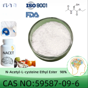 N-Acetyl-L-cysteine Ethyl Ester (NACET) powder manufacturer CAS No.: 59587-09-6 98% purity min. for supplement ingredients