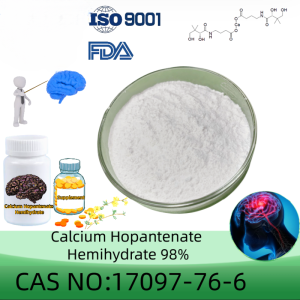 Calcium Hopantenate Hemihydrate powder manufacturer CAS No.: 17097-76-6 98.0% purity min. for supplement ingredients