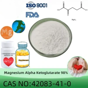 Magnesium Alpha Ketoglutarate powder manufacturer CAS No.: 42083-41-0 98% purity min. Bulk supplements ingredients