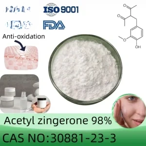Acetyl zingerone powder manufacturer CAS No.:30881-23-3 98% purity min. Bulk supplements ingredients
