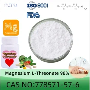 Magnesium L-Threonate powder manufacturer CAS No.: 778571-57-6 98% purity min. for supplement ingredients