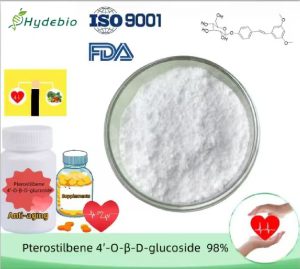 Pterostilbene 4′-O-Β-D-Glucoside Powder Manufacturer, ≥ 98% Purity. CAS No. 38967-99-6